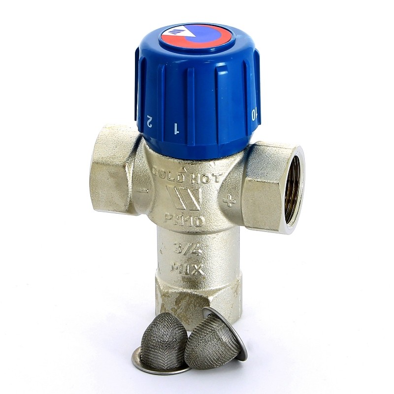 Термостатический клапан смесительный 3/4'' AQUAMIX  Kvs 1,9 (25-50*C) WATTS